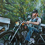 Jan Riding, Oil on Board, 24" x 36," 2015
